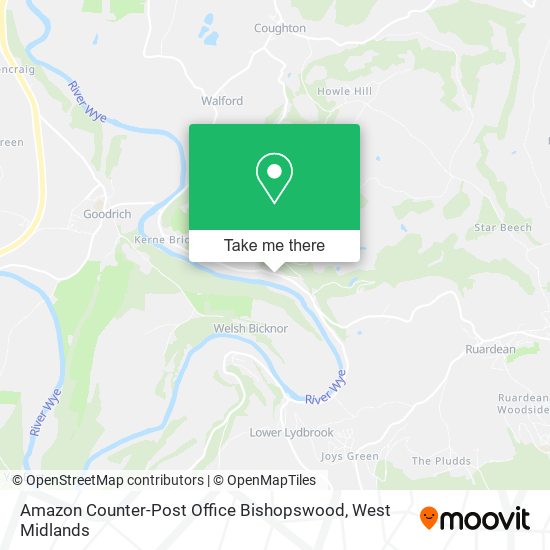 Amazon Counter-Post Office Bishopswood map