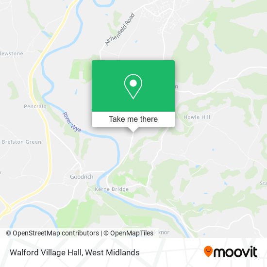 Walford Village Hall map