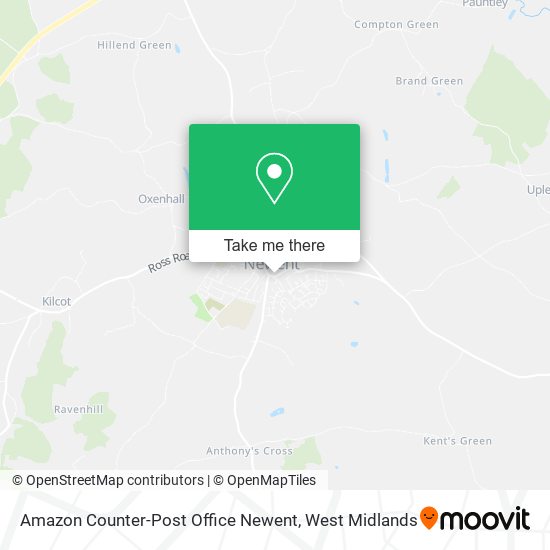 Amazon Counter-Post Office Newent map