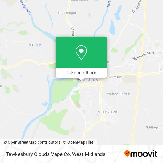 Tewkesbury Clouds Vape Co map