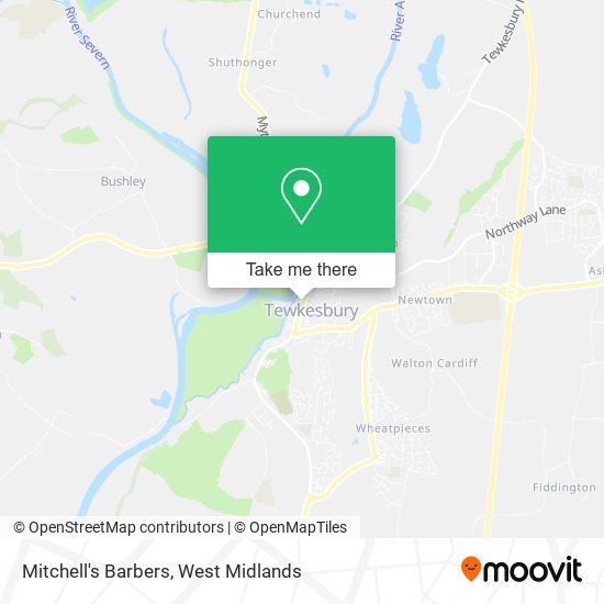 Mitchell's Barbers map