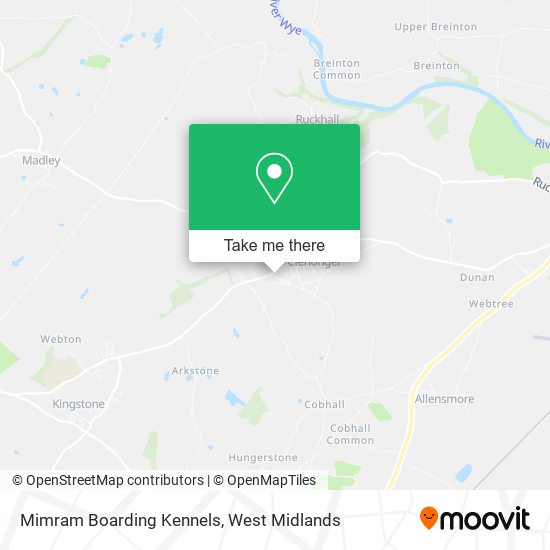 Mimram Boarding Kennels map