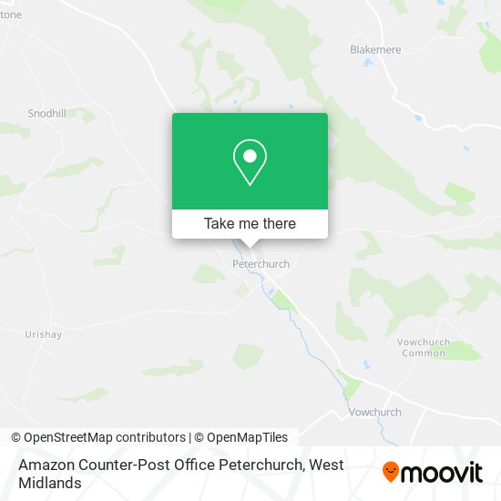 Amazon Counter-Post Office Peterchurch map