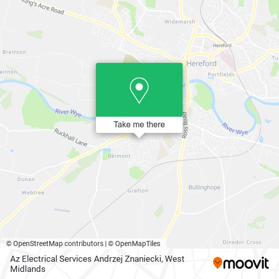 Az Electrical Services Andrzej Znaniecki map