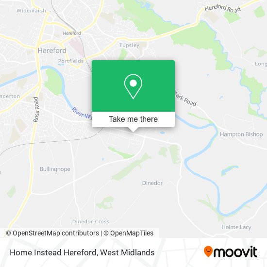 Home Instead Hereford map