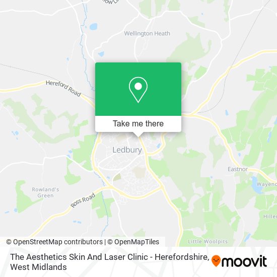 The Aesthetics Skin And Laser Clinic - Herefordshire map