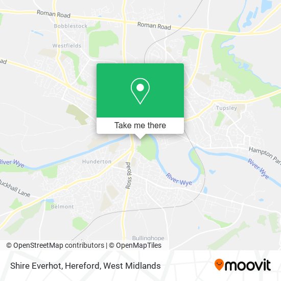 Shire Everhot, Hereford map
