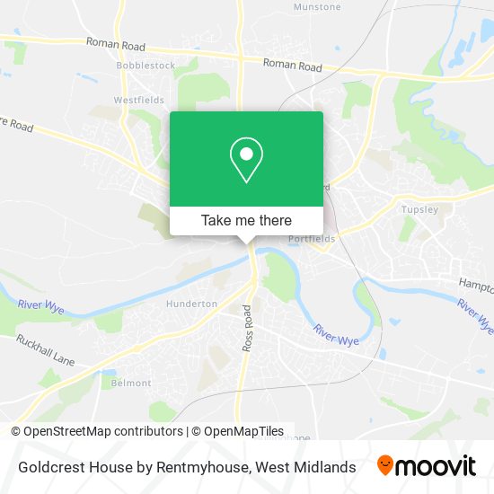 Goldcrest House by Rentmyhouse map