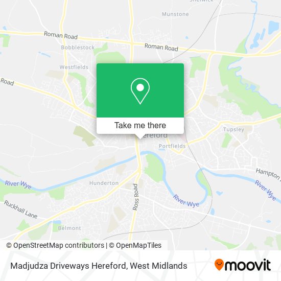 Madjudza Driveways Hereford map