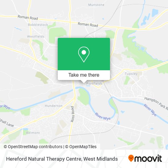 Hereford Natural Therapy Centre map