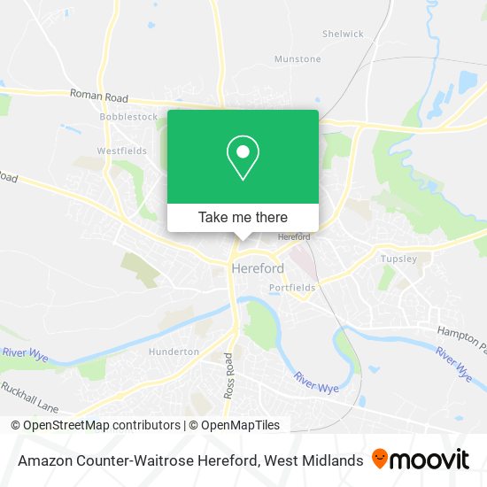 Amazon Counter-Waitrose Hereford map