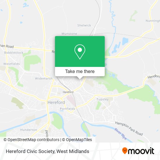 Hereford Civic Society map