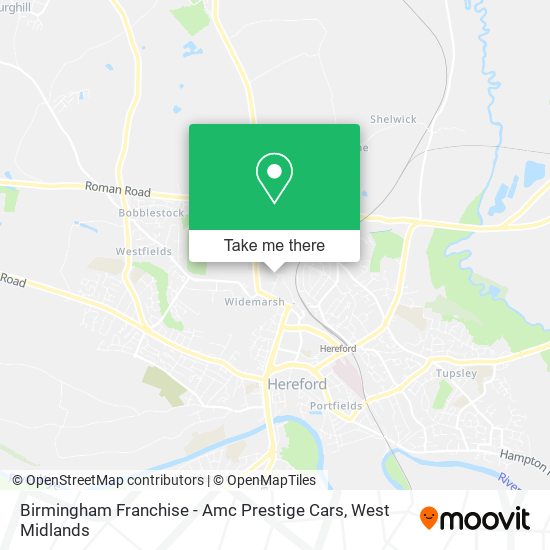 Birmingham Franchise - Amc Prestige Cars map