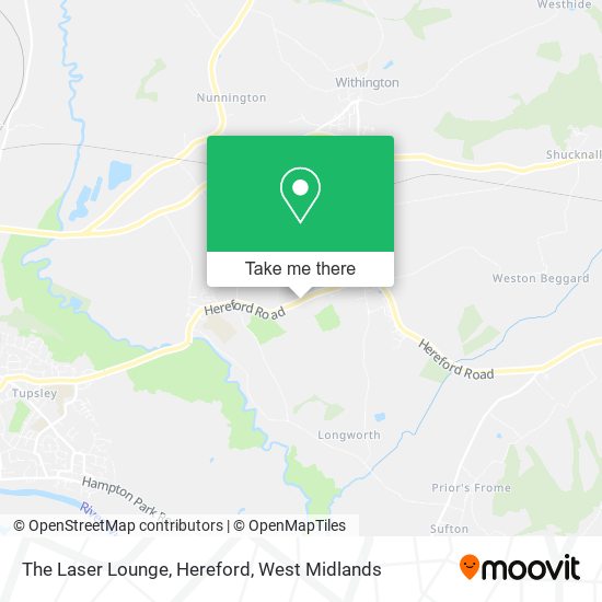 The Laser Lounge, Hereford map