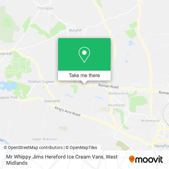 Mr Whippy Jims Hereford Ice Cream Vans map