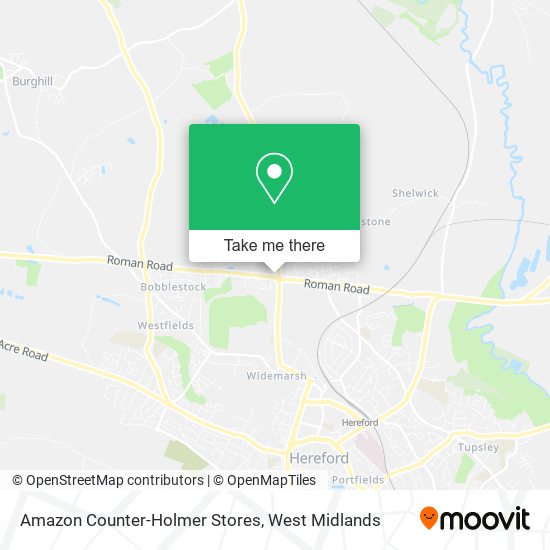 Amazon Counter-Holmer Stores map