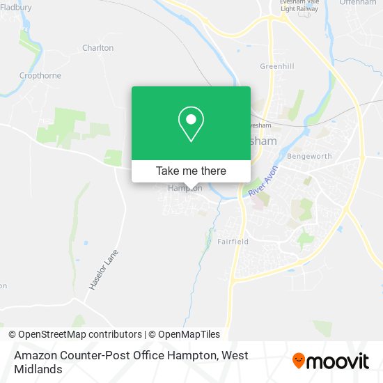 Amazon Counter-Post Office Hampton map