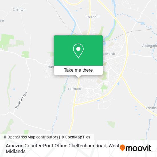 Amazon Counter-Post Office Cheltenham Road map
