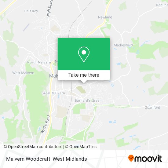 Malvern Woodcraft map