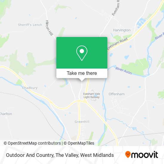 Outdoor And Country, The Valley map