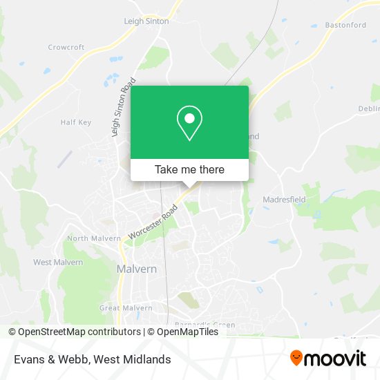 Evans & Webb map