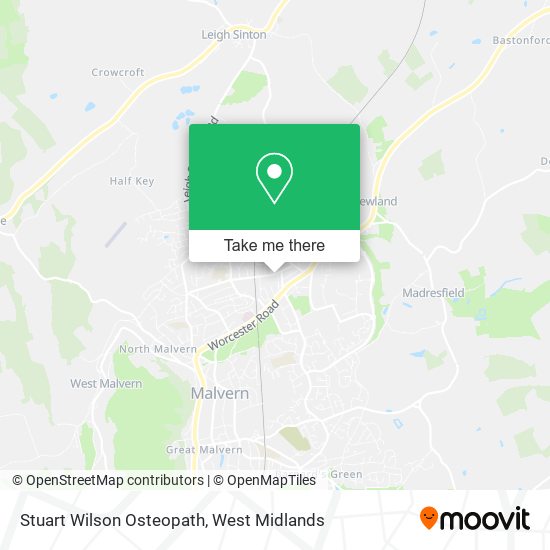 Stuart Wilson Osteopath map