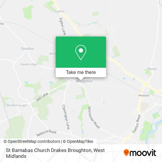 St Barnabas Church Drakes Broughton map