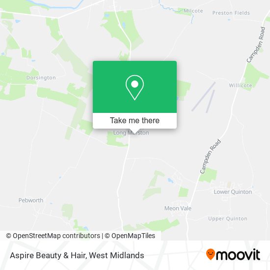 Aspire Beauty & Hair map