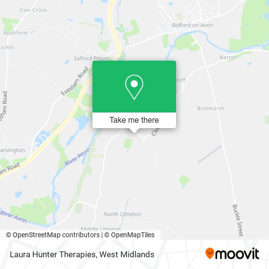 Laura Hunter Therapies map