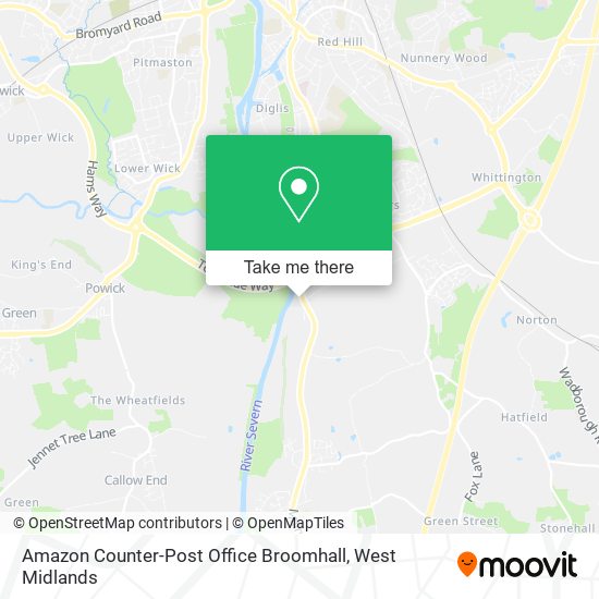 Amazon Counter-Post Office Broomhall map