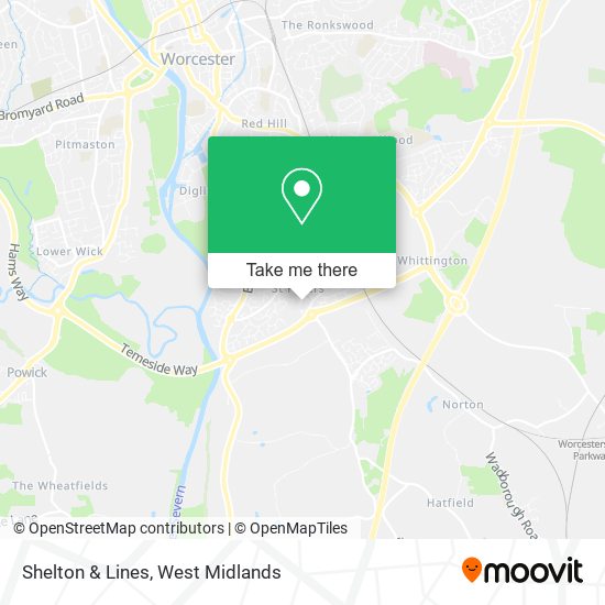 Shelton & Lines map