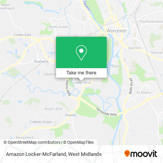 Amazon Locker-McFarland map