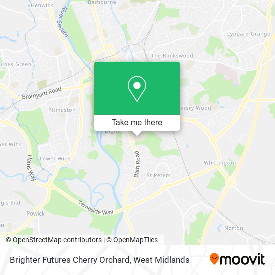 Brighter Futures Cherry Orchard map