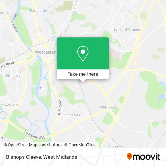 Bishops Cleeve map