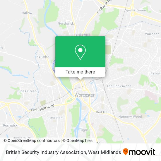 British Security Industry Association map