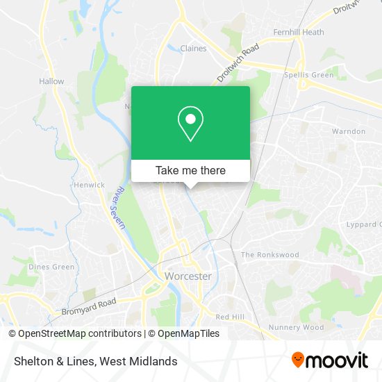 Shelton & Lines map