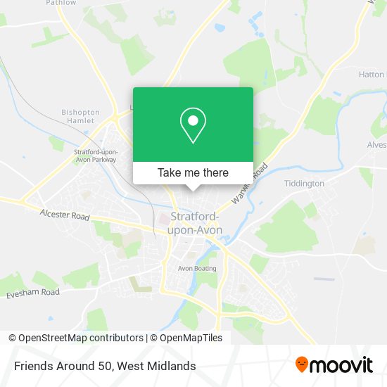 Friends Around 50 map