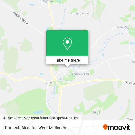 Printech Alcester map