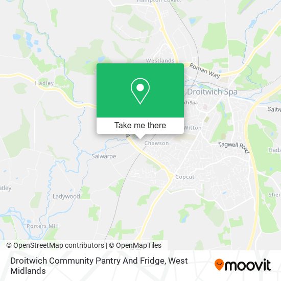Droitwich Community Pantry And Fridge map
