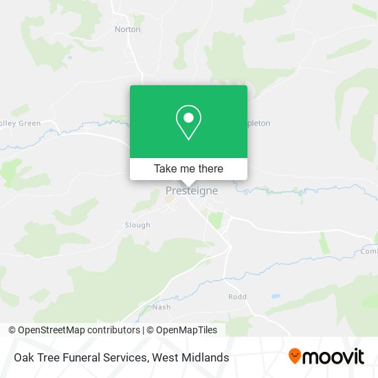 Oak Tree Funeral Services map