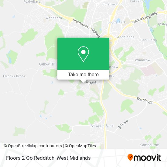 Floors 2 Go Redditch map