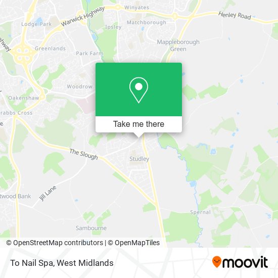 To Nail Spa map