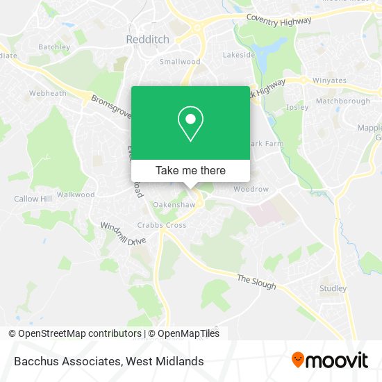Bacchus Associates map
