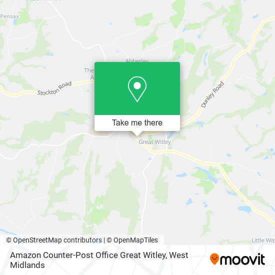 Amazon Counter-Post Office Great Witley map