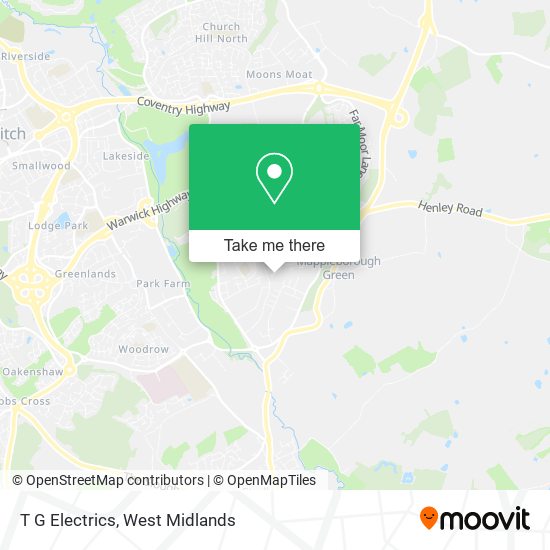 T G Electrics map