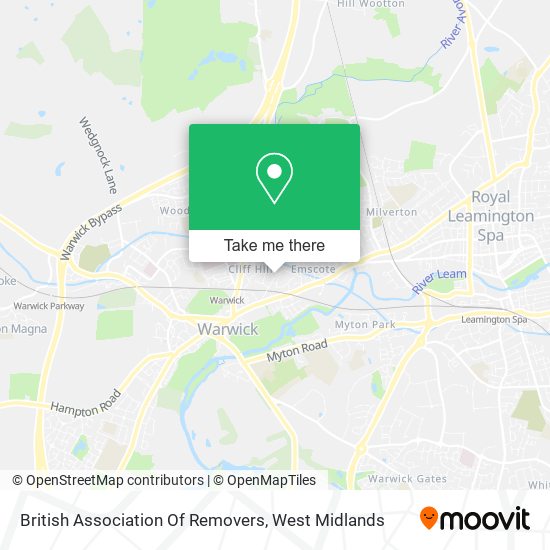 British Association Of Removers map