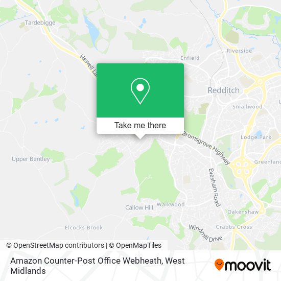 Amazon Counter-Post Office Webheath map