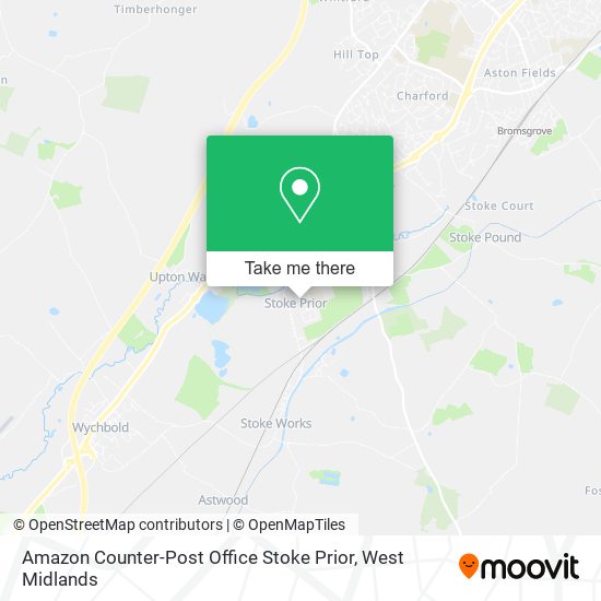Amazon Counter-Post Office Stoke Prior map