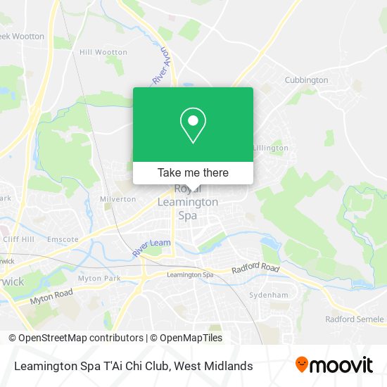 Leamington Spa T'Ai Chi Club map