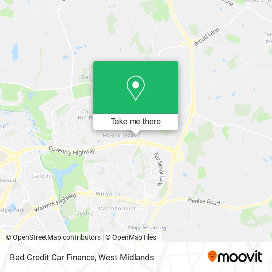 Bad Credit Car Finance map